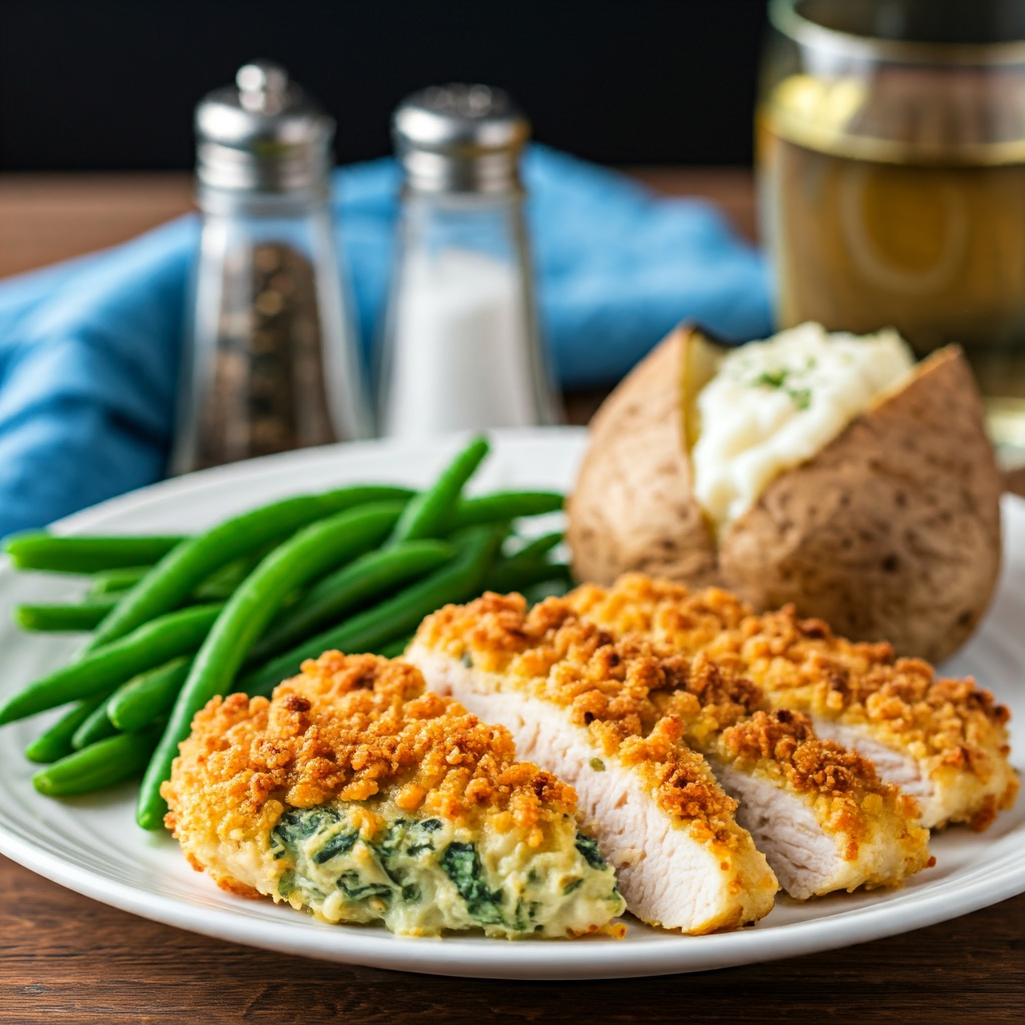 gluten free spinach artichoke cheesy chicken