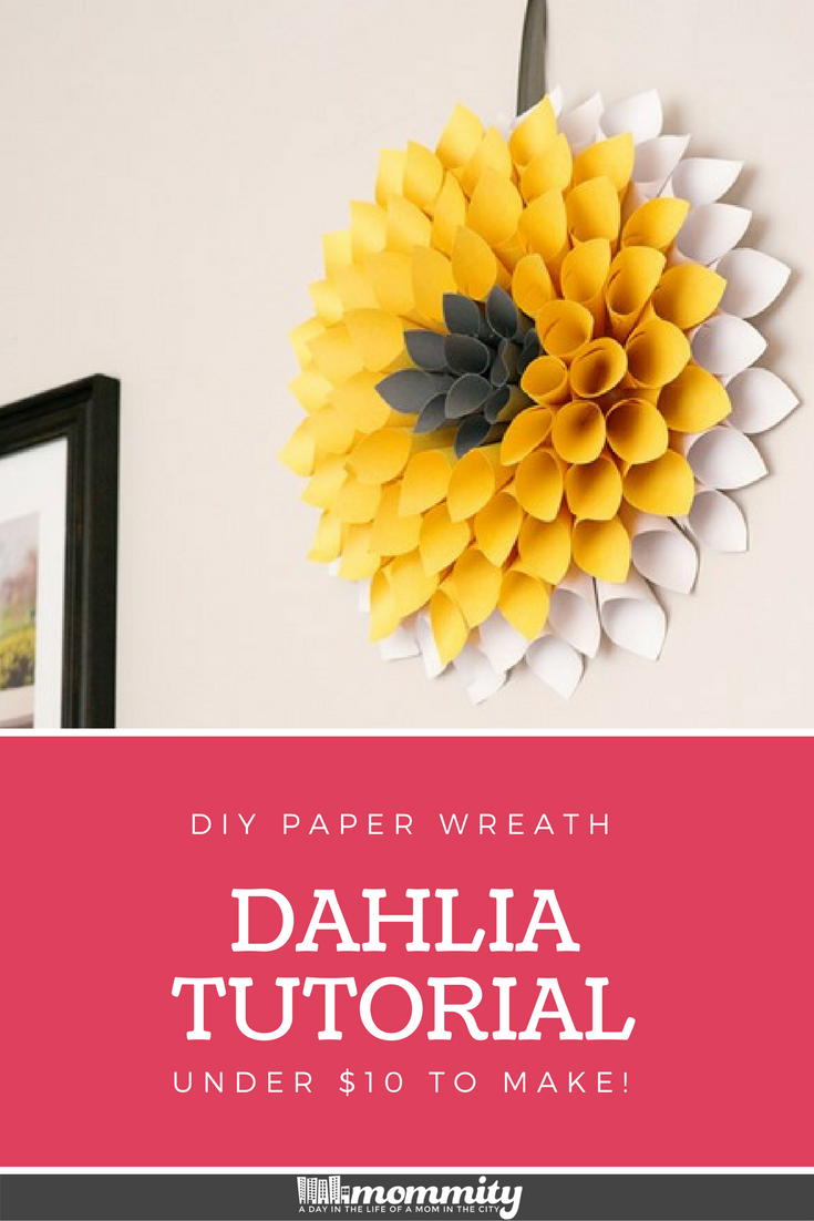 How to make a paper wreath under $10!