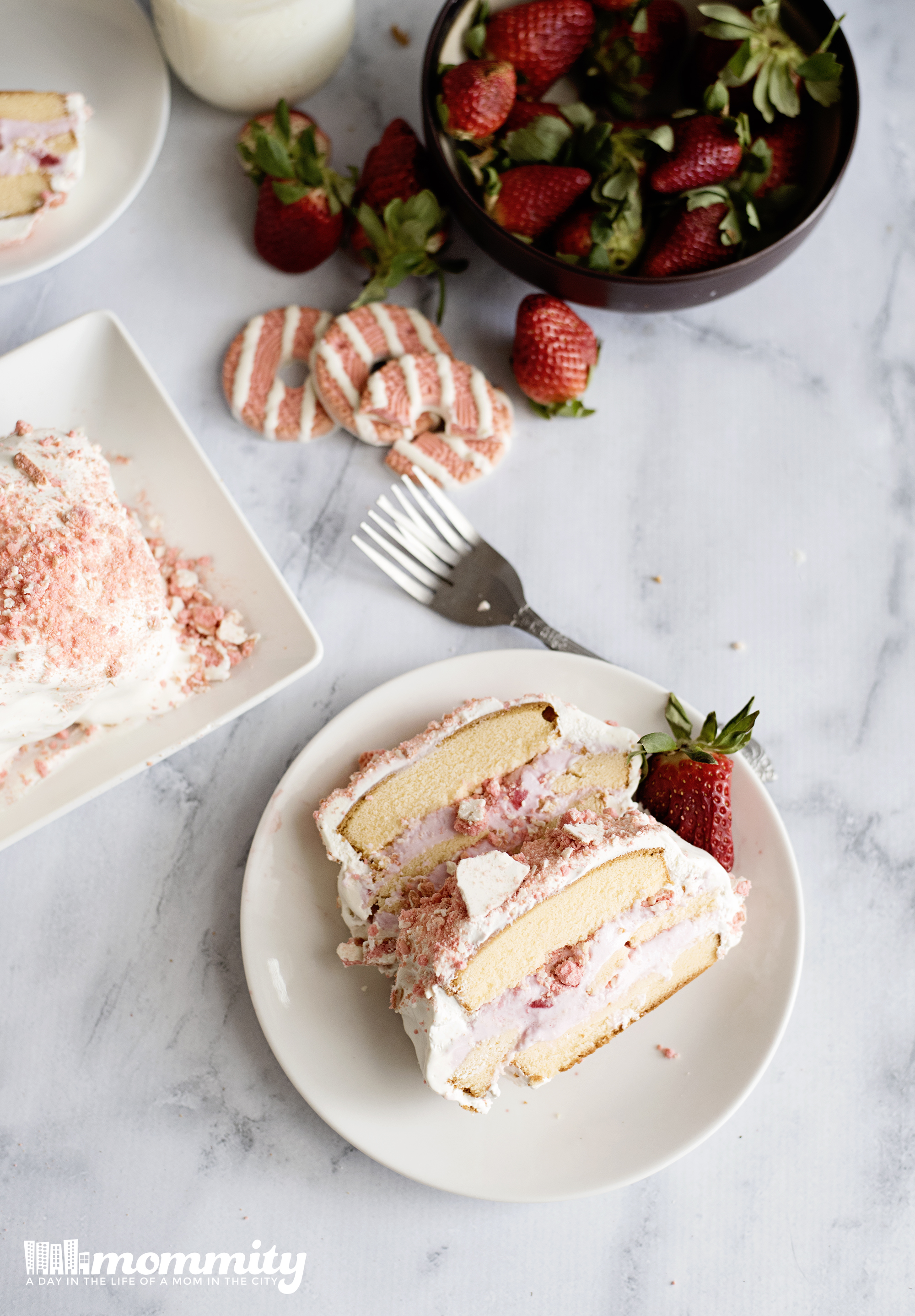 Best Strawberry Shortcake Ice Cream Cake Recipe - How To Make Strawberry  Shortcake Ice Cream