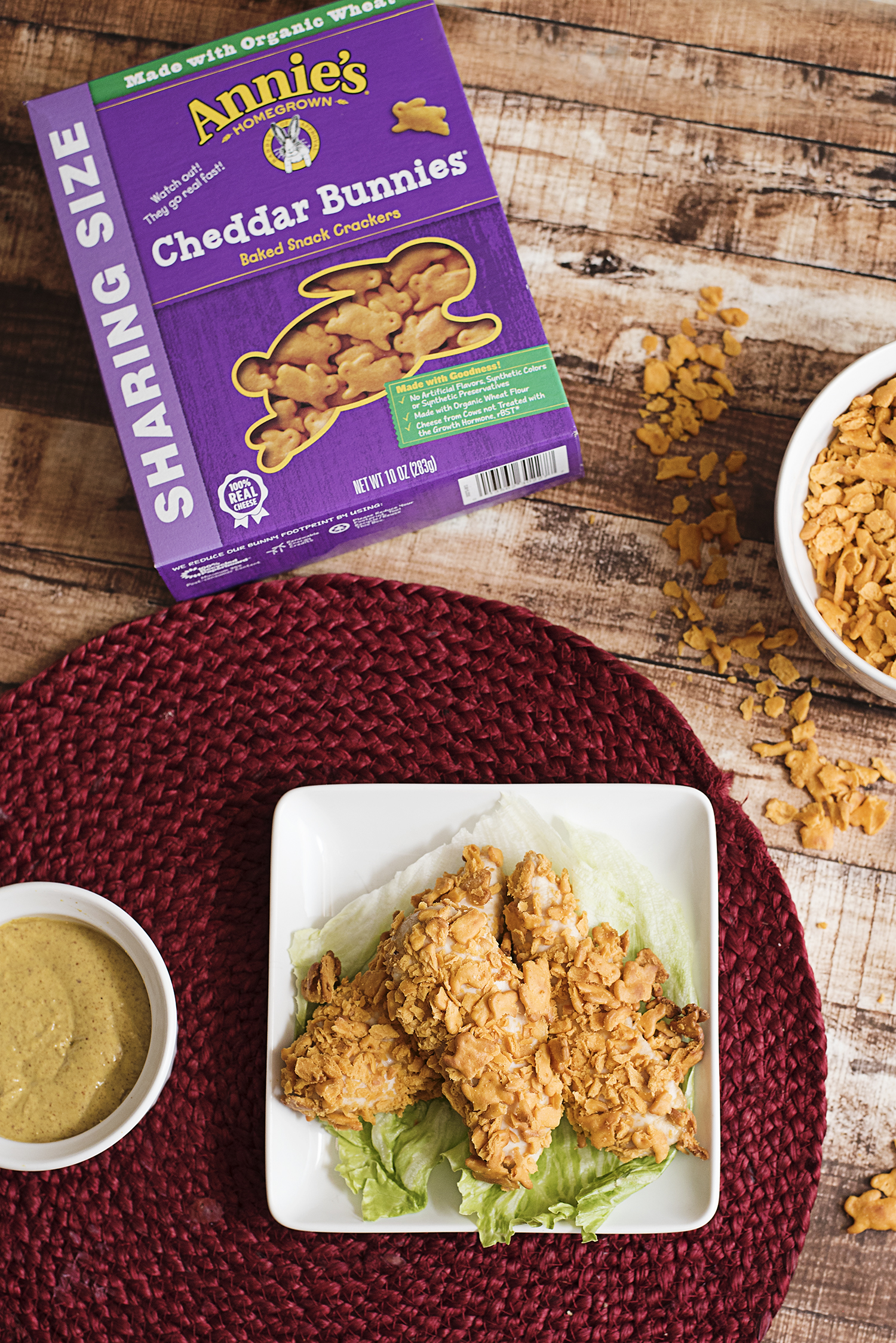 Looking to try a recipe for baked chicken fingers that are healthy and easy to make? These baked cheddar crusted chicken fingers are so easy to make and they make for a healthy kids dinner! Try it!