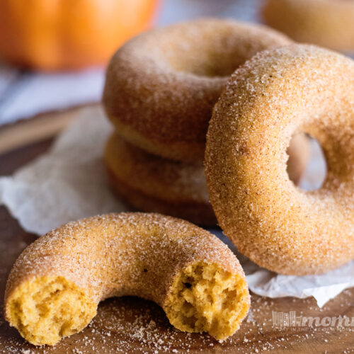 Baked Cinnamon Sugar Pumpkin Spice Donuts